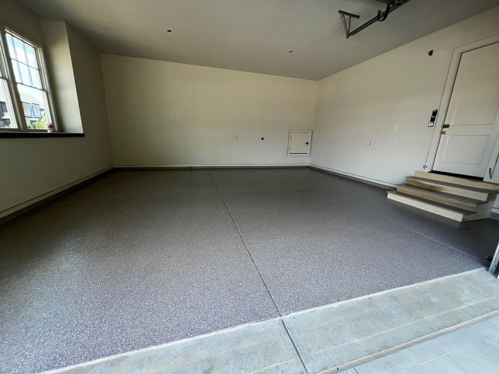 Gallery photos for New Build, No Problem - Full Broadcast Flake Floor at Indianapolis Home-A-Rama: Image #1