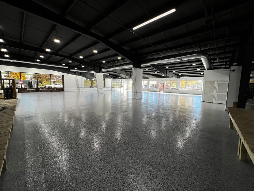 Flake Floor Installation for Just Add Water Boats in Indianapolis image