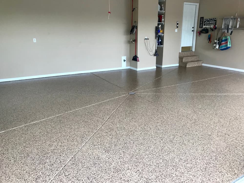 Shoreline Flake System on a Indianapolis Garage Floor image